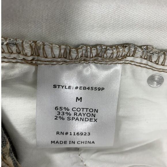 Easel‎ Womens Jeans Size Medium 28" W Skinny Destroyed Animal Print Raw Hem - Picture 5 of 9